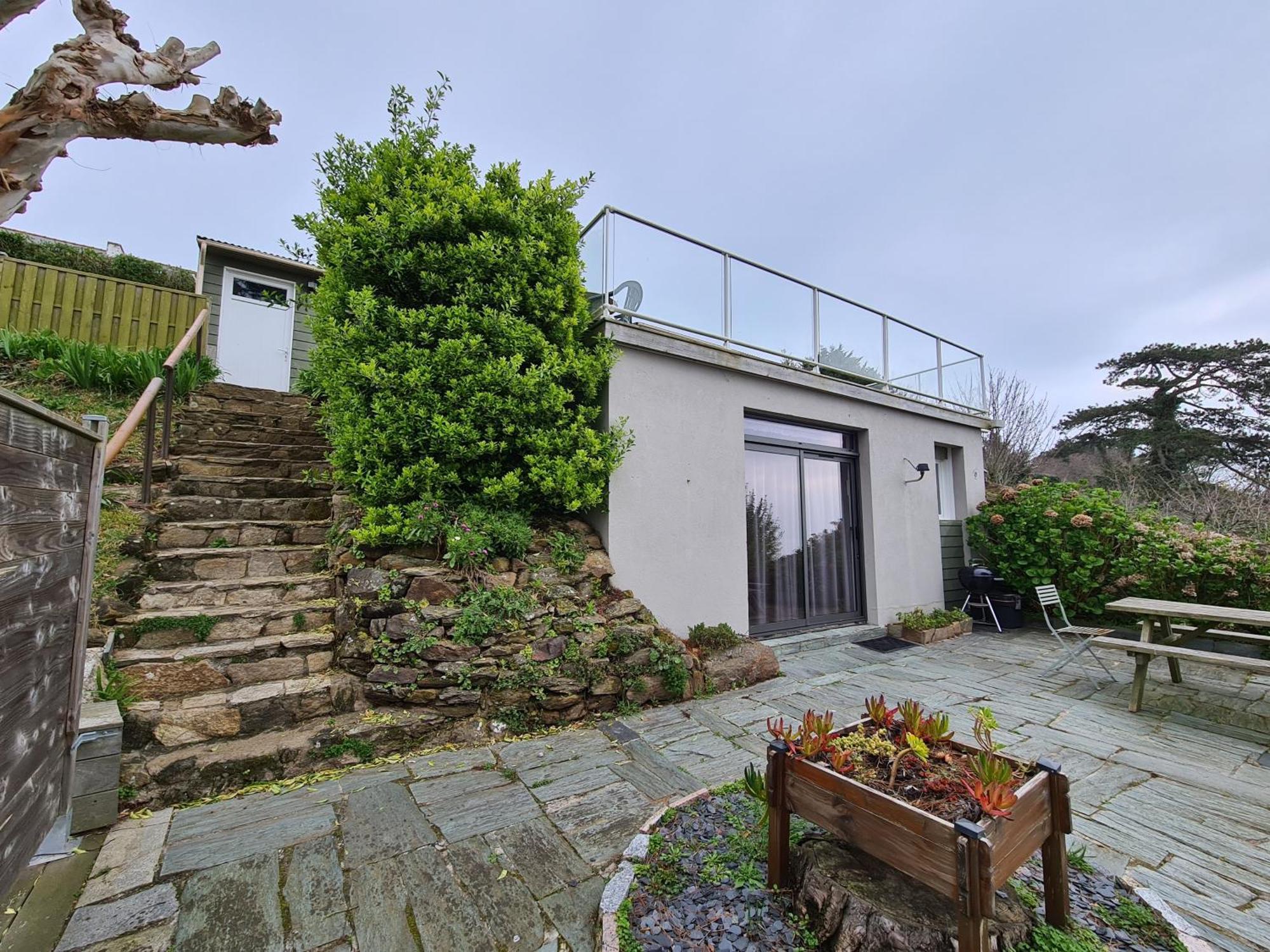 Jardin Sur L'Eau - Appt Vue Mer Cancale Exterior foto